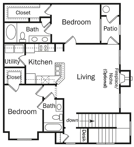 Floor plan 2BU-LACOSTE