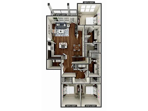 Floor plan C1-1596