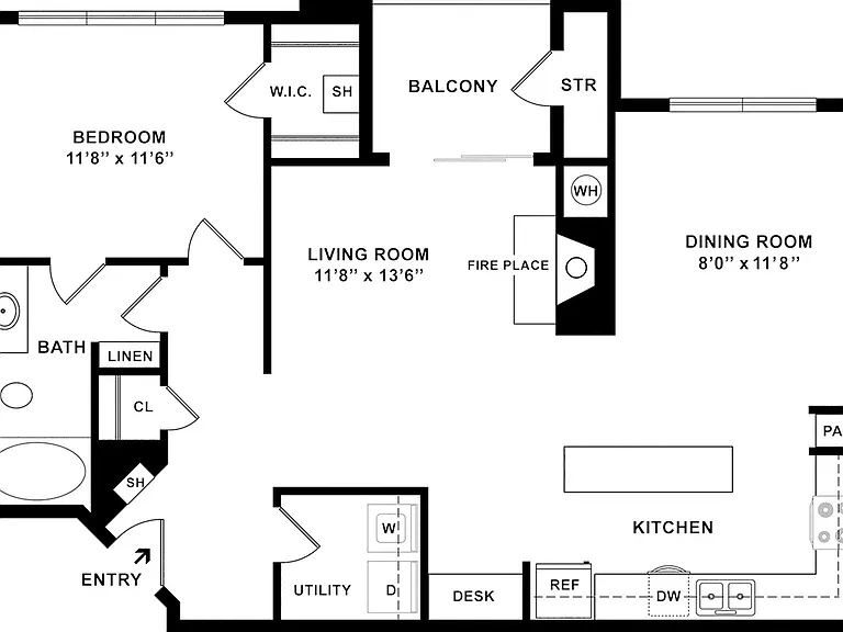 A3R Floorplan | One Bedroom A3R Floorplan | One Bedroom