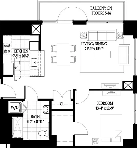 Floor plan Vesta 2B