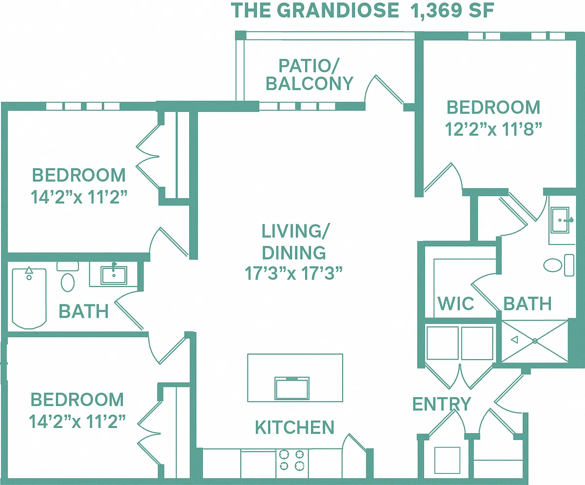Floor plan Grandiose (Classic C2)