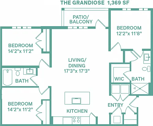 Floor plan Grandiose (Classic C2)