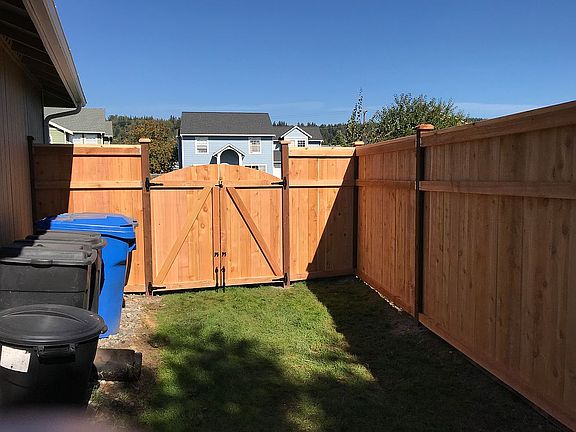 Backyard gate entrance