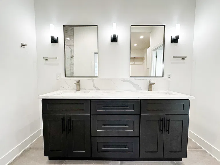 Master Bathroom Featuring a Double Vanity