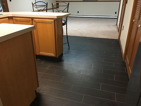 hall from bathroom into living space