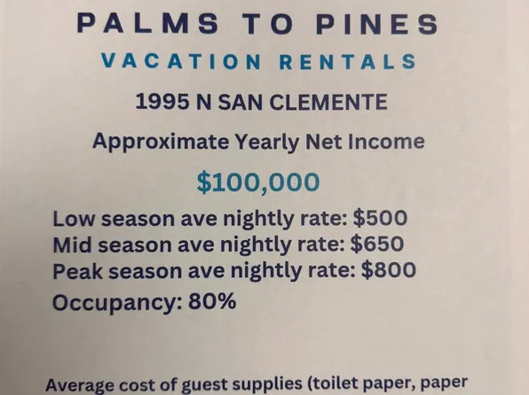 1995 N San Clemente Rd, Palm Springs, CA 92262