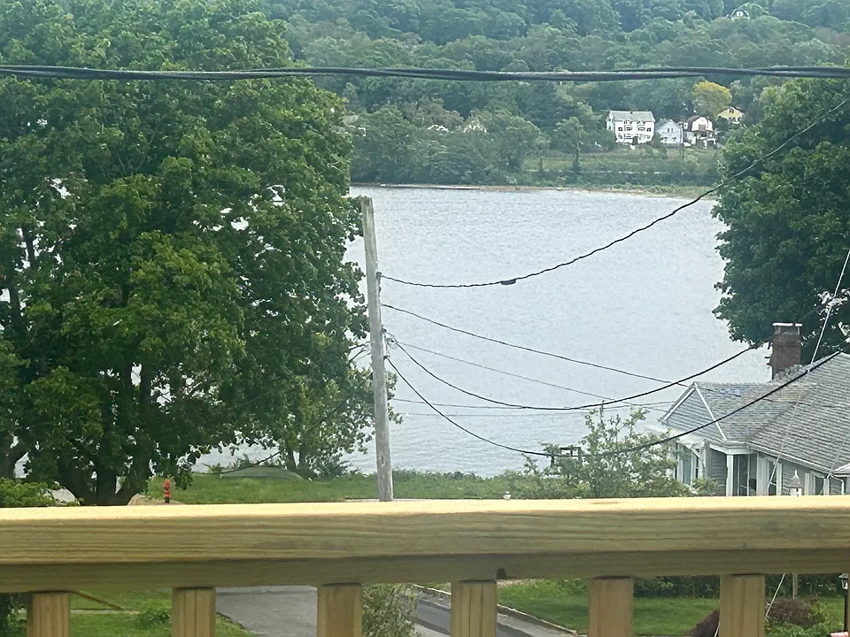 Water view from apartment