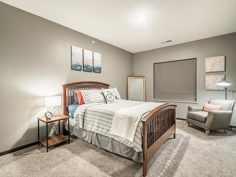 Experience ultimate comfort in our generously sized bedrooms.