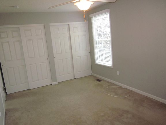 Master bedroom with double closets