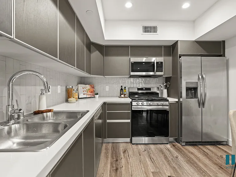 Kitchen with Double-Sinks and Energy-Efficient Appliances
