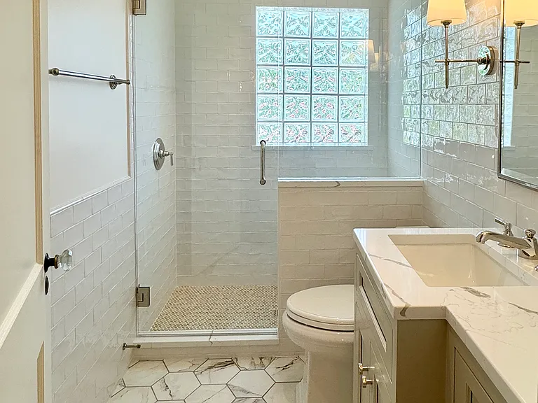 Second floor full bath with walk-in shower