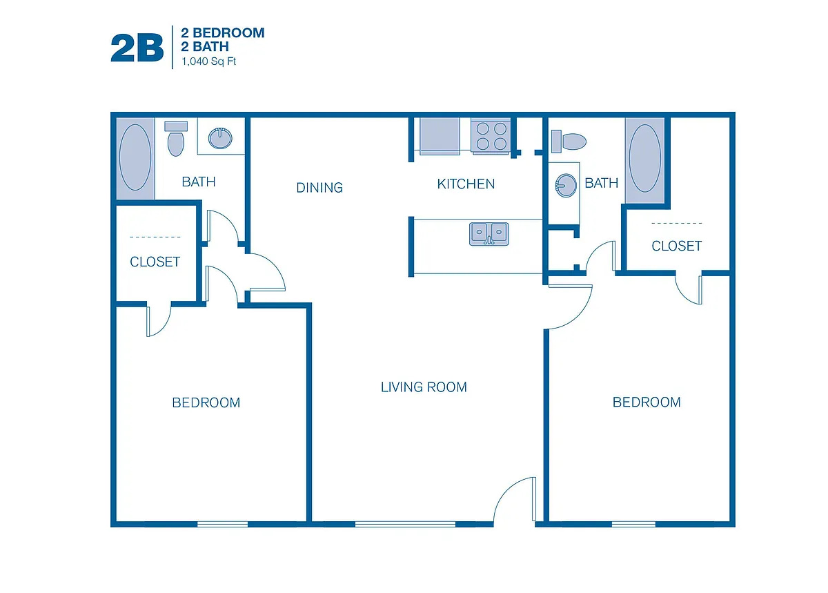 Floor plan 2B