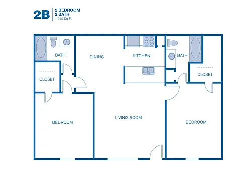 Floor plan 2B
