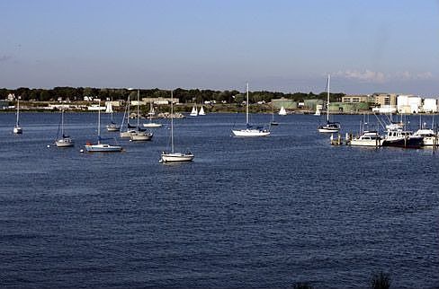 View from Harbor Club's private dock