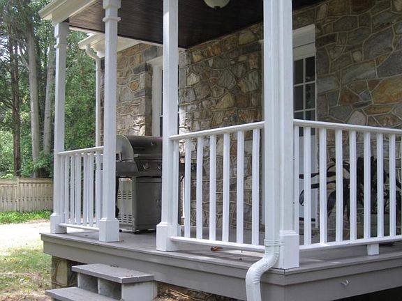 Back porch outside of kitchen