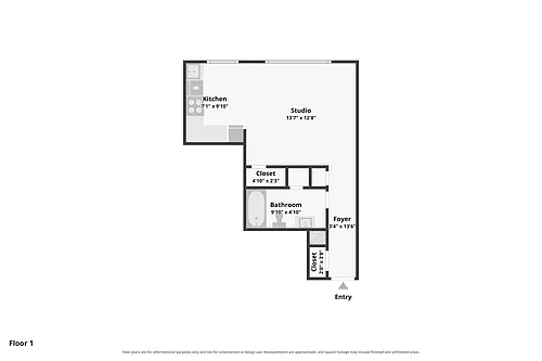 Floor plan Studio - Grand Renovation