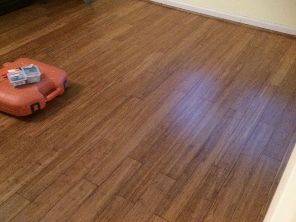 New bamboo flooring