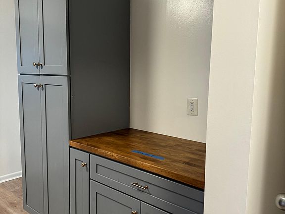 Pantry area for additional storage, extra food prep area, or even a coffee nook