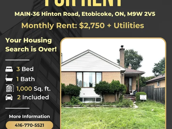 36 Hinton Rd #1, Toronto, ON M9W 2V5
