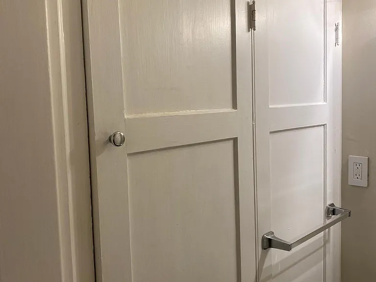 Bathroom closet/Storage area.