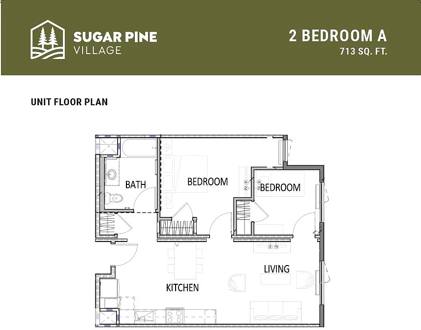 Floor plan 2 Bedroom