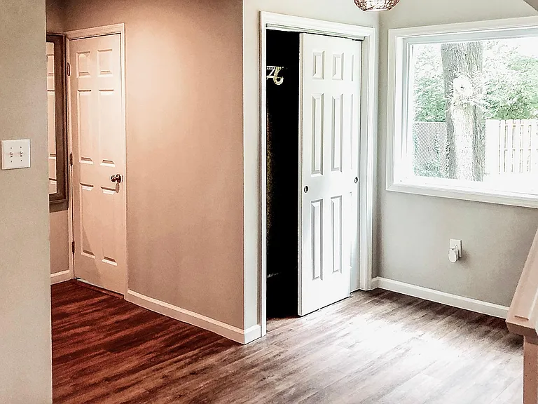 (Unit #3|2-Bed/1.5-Bath|First & Second Floor): Living Room Nook/Extension with Storage Closet): Living Room with Storage Closet