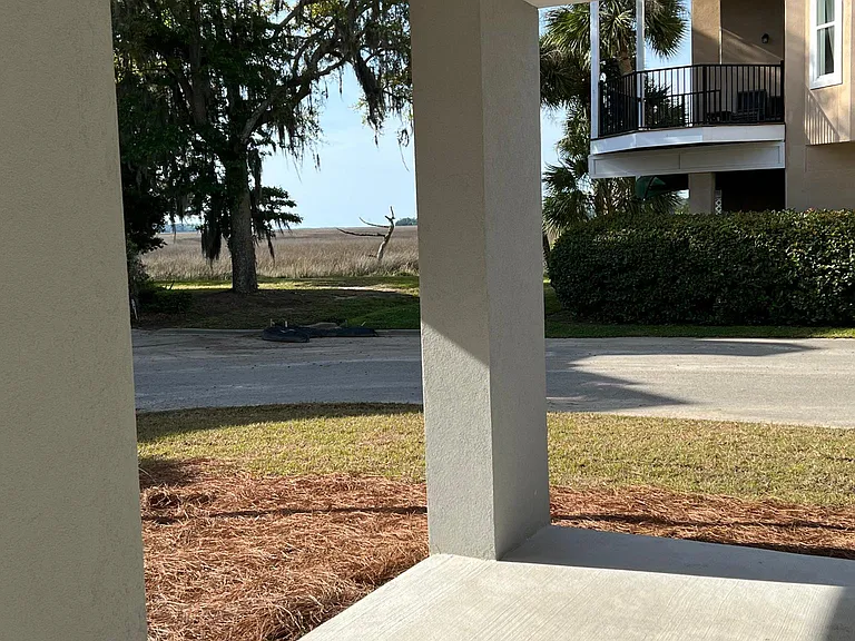 The view from the back patio