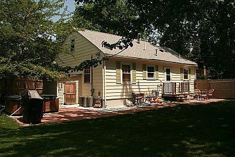 Rear View, Patio, Yard, Hot Tub