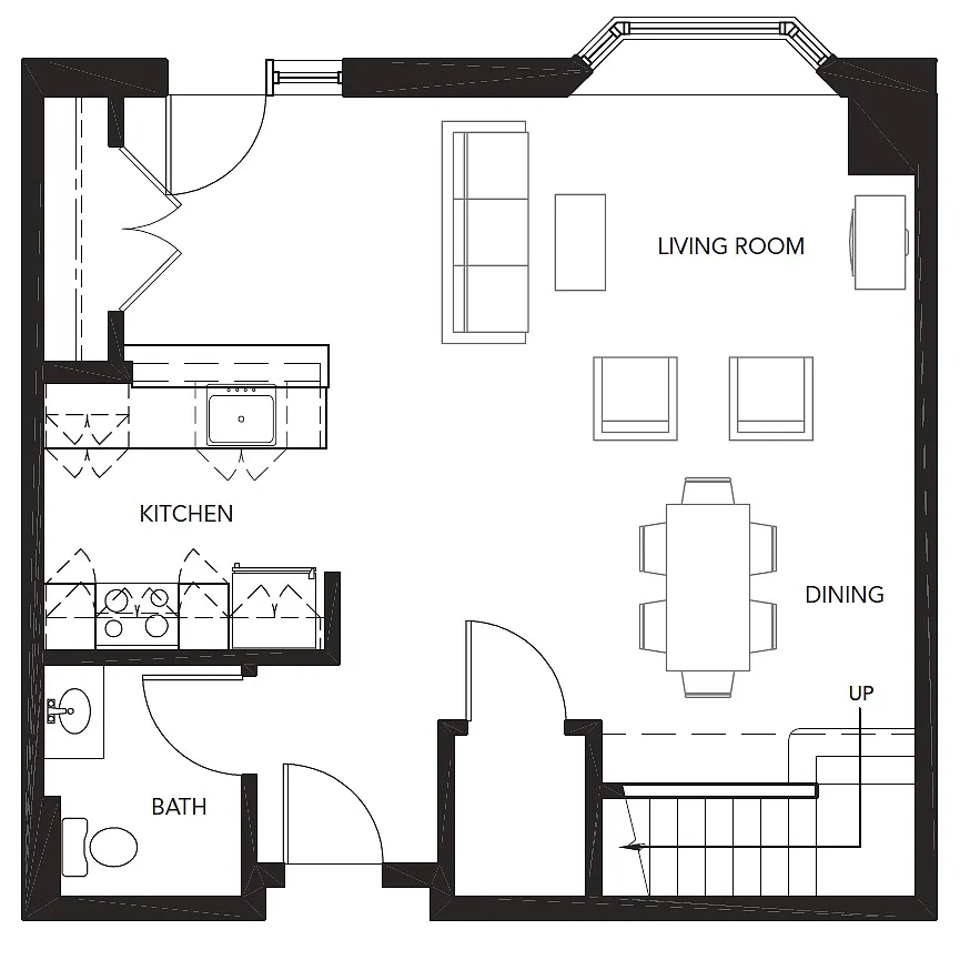 Floor plan Sequoia Townhouse