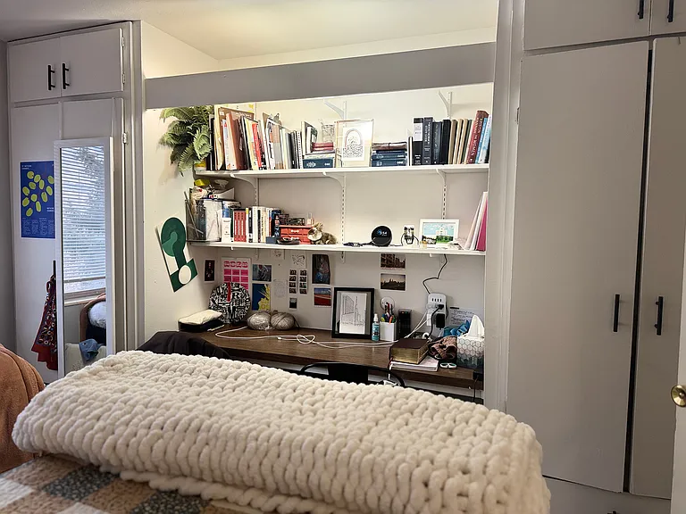 Experience the charm of this cozy home office nook, perfect for productivity and relaxation.