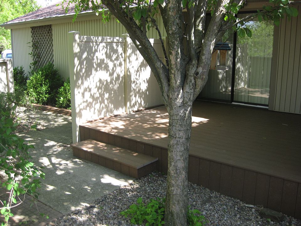 patio off kitchen sliding glass door