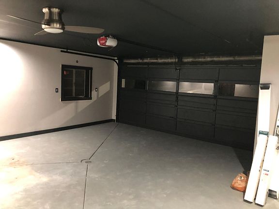 Finished insulated garage.