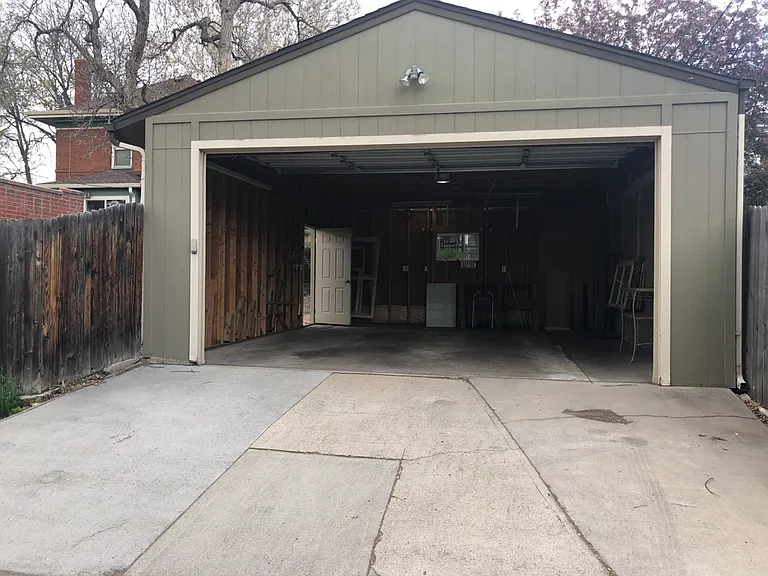 2 car detached garage off alley