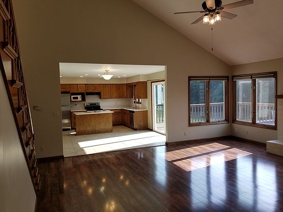 Living room and kitchen