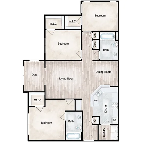 Floor plan Vega with Flex Space