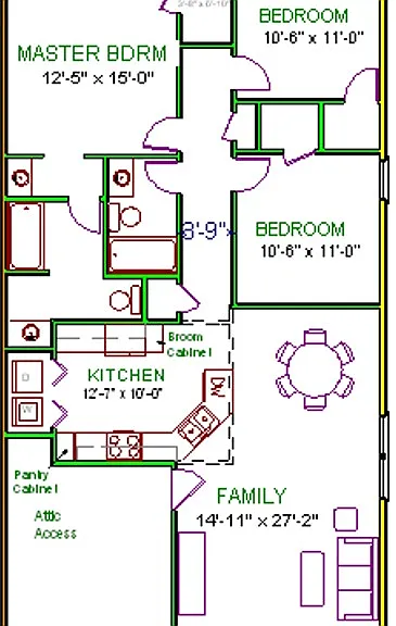 155 Drew Floor plan