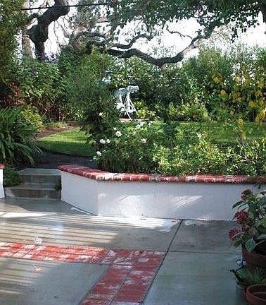Garden viewed from office, autumn 2006
