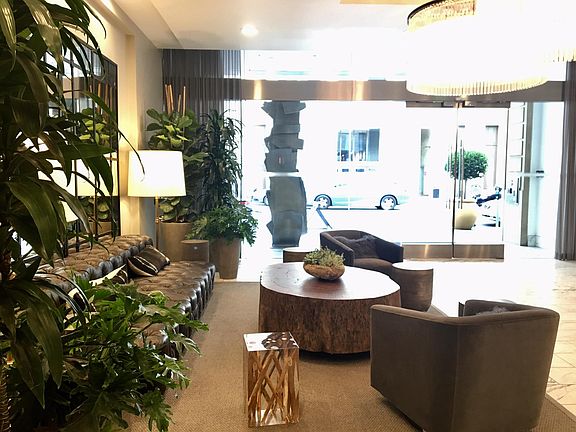 Brightly-lit 24-hour secured lobby to welcome guests