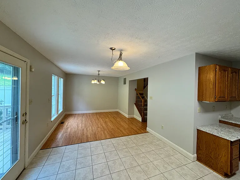 Kitchen and dining room are open and great for entertaining