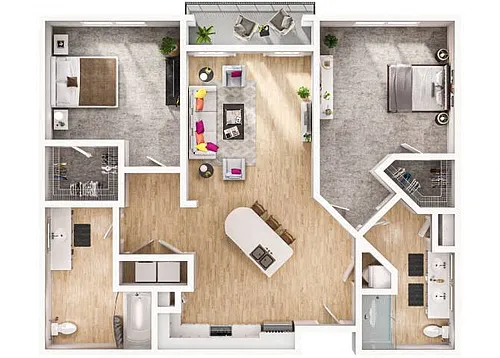 Floor plan B2B-3