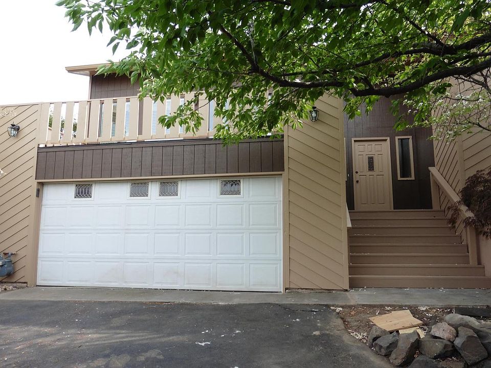 Front door & garage