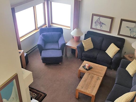 Bright lofted living room