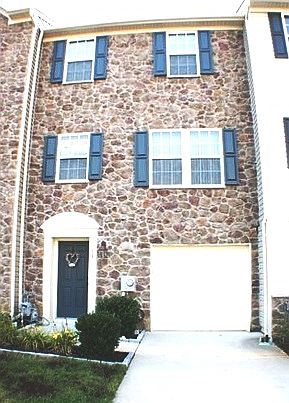 Stone front townhome