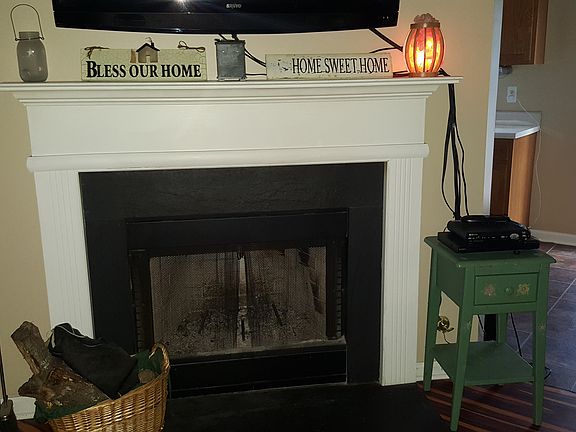 gas wood burning fireplace 