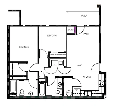 Floor plan 2 Bedroom