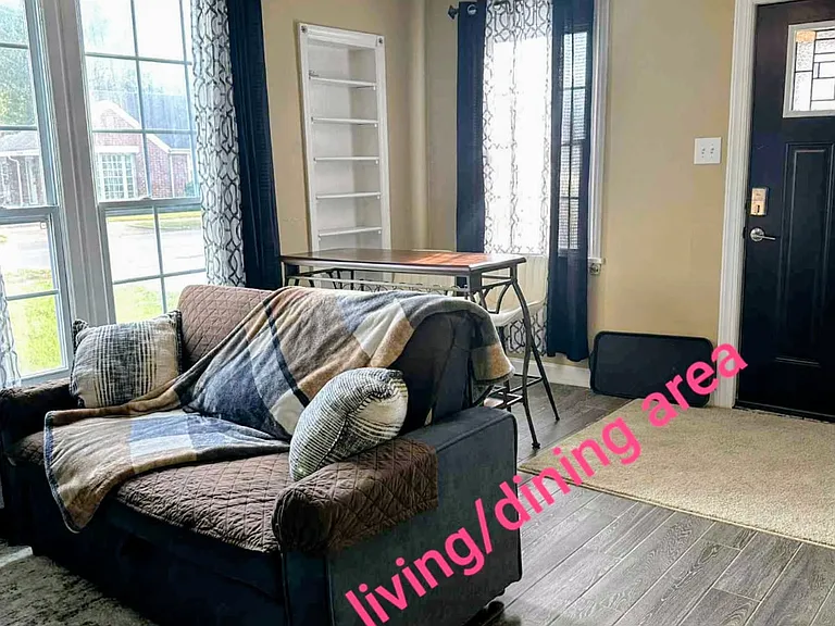 View to front door
