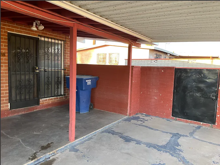 Back covered patio