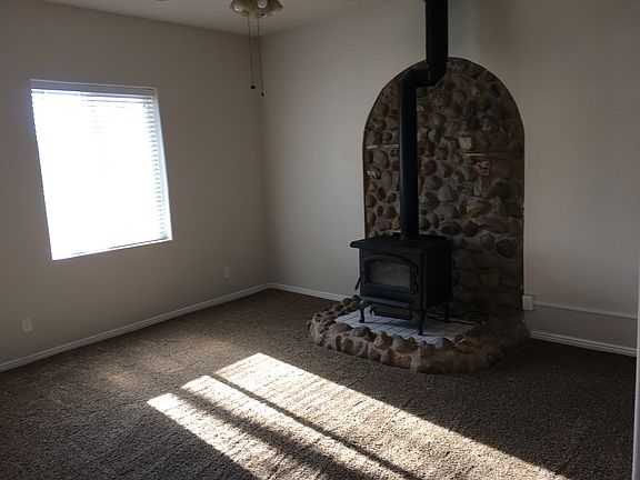Living room w/stove