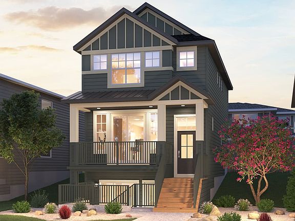 An artist s rendering of the Douglas Rustic Contemporary in Rockland Park by Brookfield Residential.