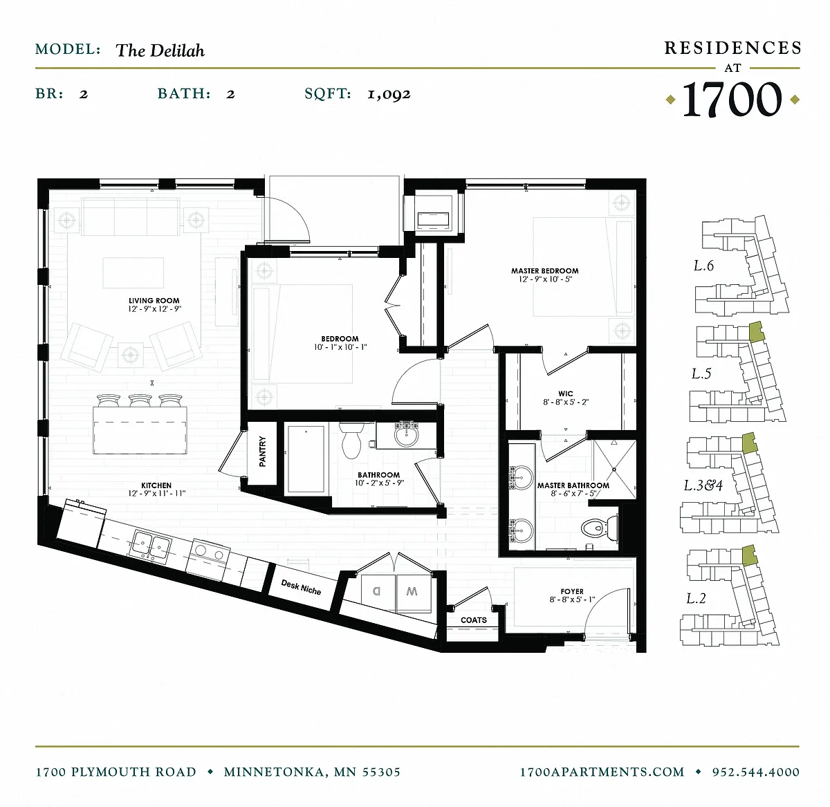 Floor plan The Delilah